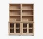 Modern Farmhouse 68&rdquo; Shelf with Display Cabinets (68&quot;)