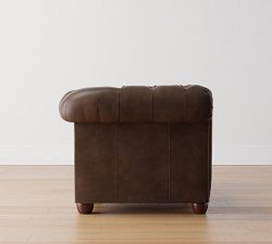 Chesterfield Roll Arm Leather Chair