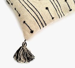 Bhuvana Handwoven Tassel Pillow Cover