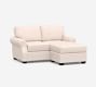 Fremont Roll Arm Reversible Chaise Sectional (74&quot;)