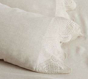 Eyelet Border Pillowcases | Pottery Barn