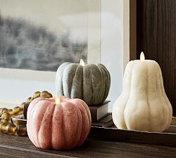 Premium Flickering Flameless Wax Pumpkin Candle