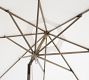 9' Round Outdoor Patio Umbrella &ndash; Eucalyptus Tilt Frame&#8203;