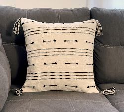 Bhuvana Handwoven Tassel Pillow Cover