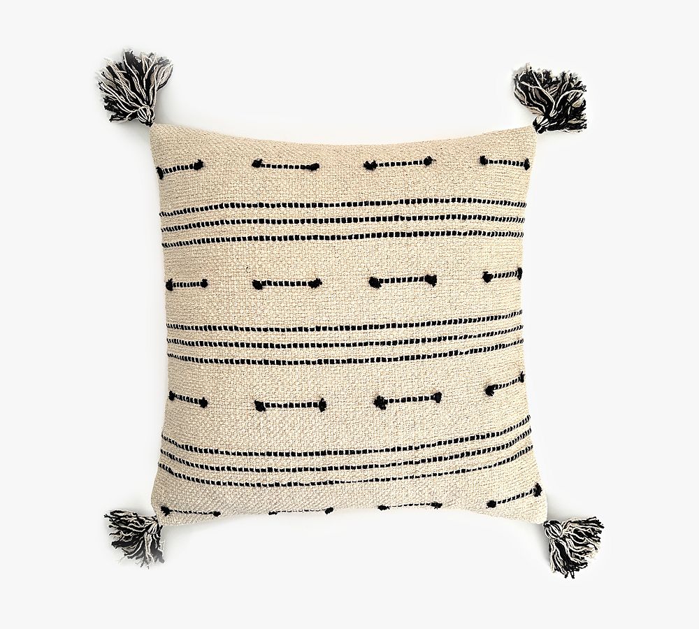 Bhuvana Handwoven Tassel Pillow Cover