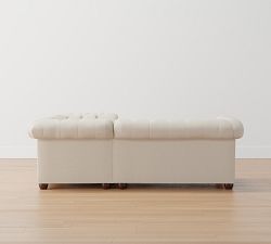 Chesterfield Roll Arm 3-Piece Sectional (93&quot;)