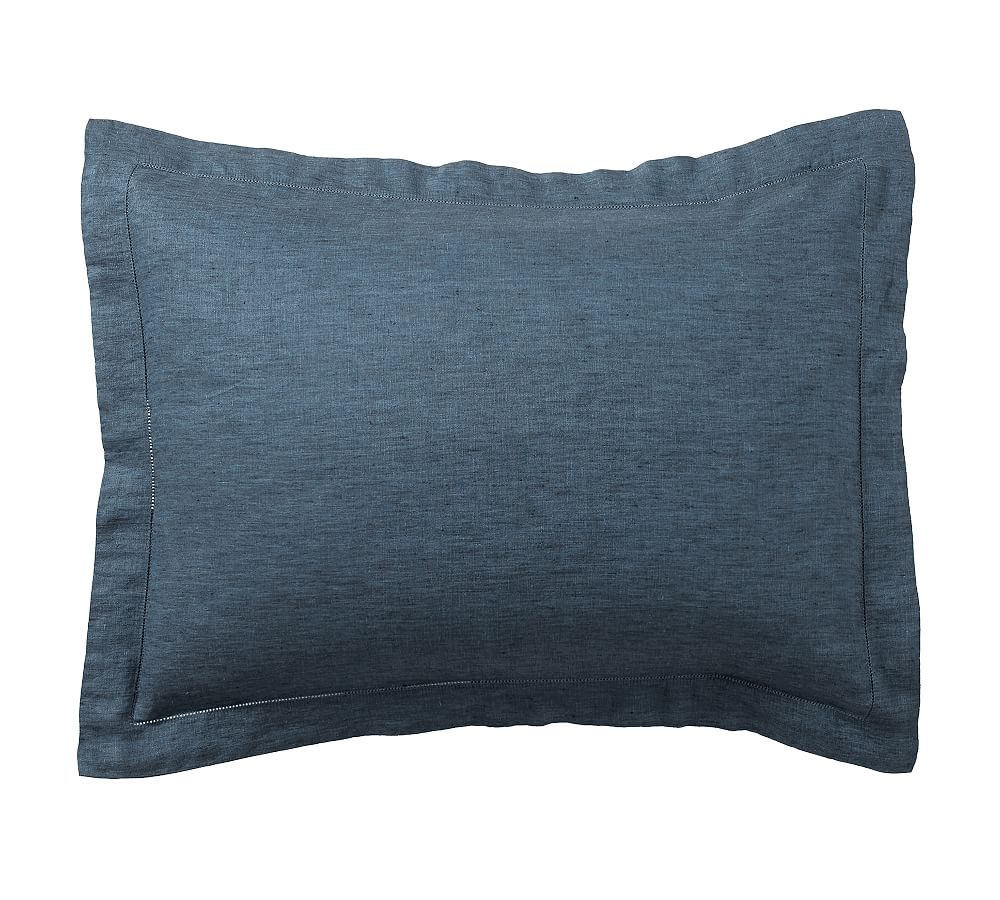 Belgian Flax Linen Sham in Denim (Set of 2)