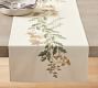 Autumnal Botanical Cotton/Linen Table Runner