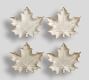 Ridge Maple Leaf Stoneware Appetizer Plates - Set of 4