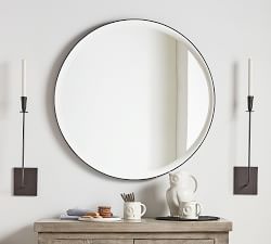 Madalyn Round Beveled Edge Wall Mirror - 36&quot;