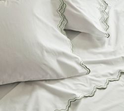 Julia Berolzheimer Eloise Embroidered Organic Percale Pillowcases - Set of 2