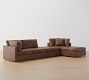 Modular Leather 5-Piece Chaise Sectional - Storage Available (148&quot;&ndash;160&quot;)