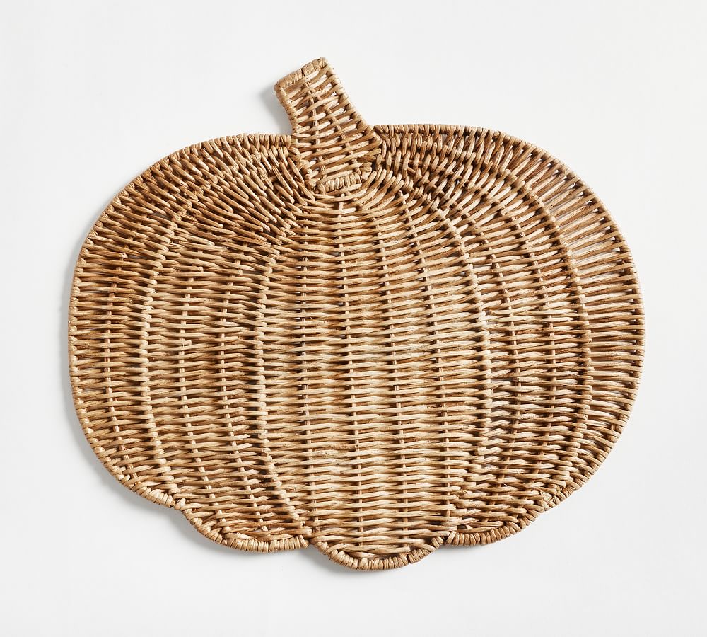 Pumpkin Handwoven Placemat Pottery Barn