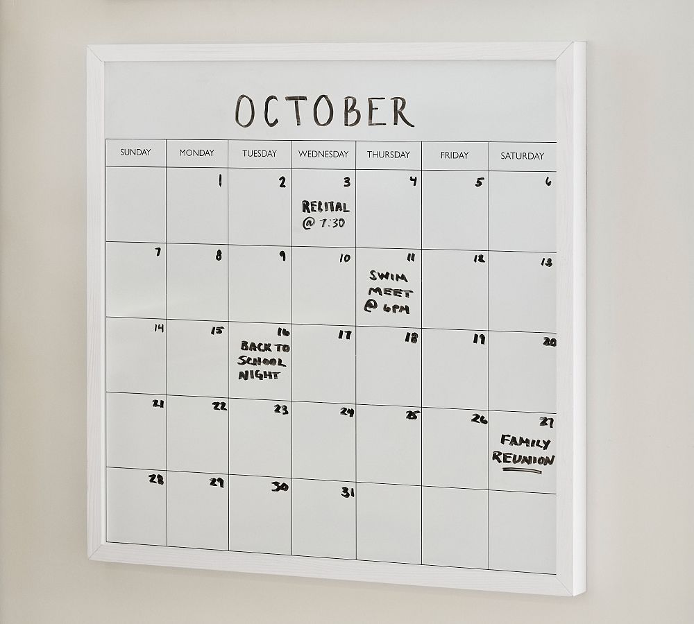Rowen Magnetic Whiteboard Calendar
