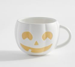 Jack-O'-Lantern Stoneware Mugs