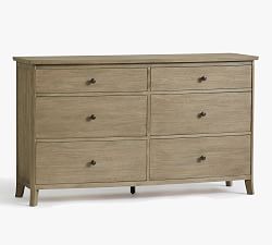 Chloe 6-Drawer Dresser, Ash Gray