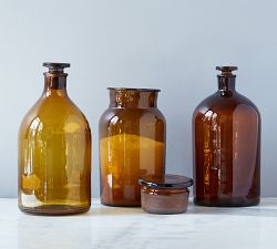 Found Pharmacy Bottles - Set of 3