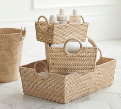 Monique Lhuillier Weaverly Woven Rattan Nesting Baskets