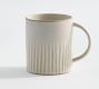 Ridge Textured Stoneware Mugs