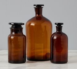 Found Pharmacy Bottles - Set of 3