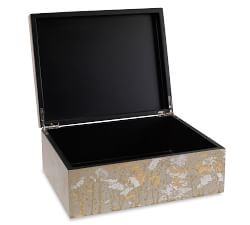 Edie Gold/Silver Decorative Box | Pottery Barn