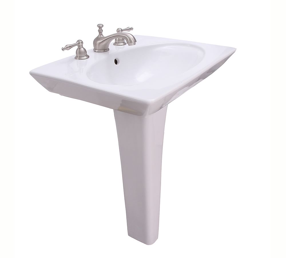 Bond 23&rdquo; Oval Ceramic Single Sink Pedestal