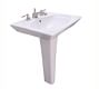 Bond 23&rdquo; Oval Ceramic Single Sink Pedestal