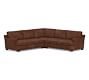 Townsend Square Arm Leather 3-Piece L-Shaped Sectional (113&quot;)