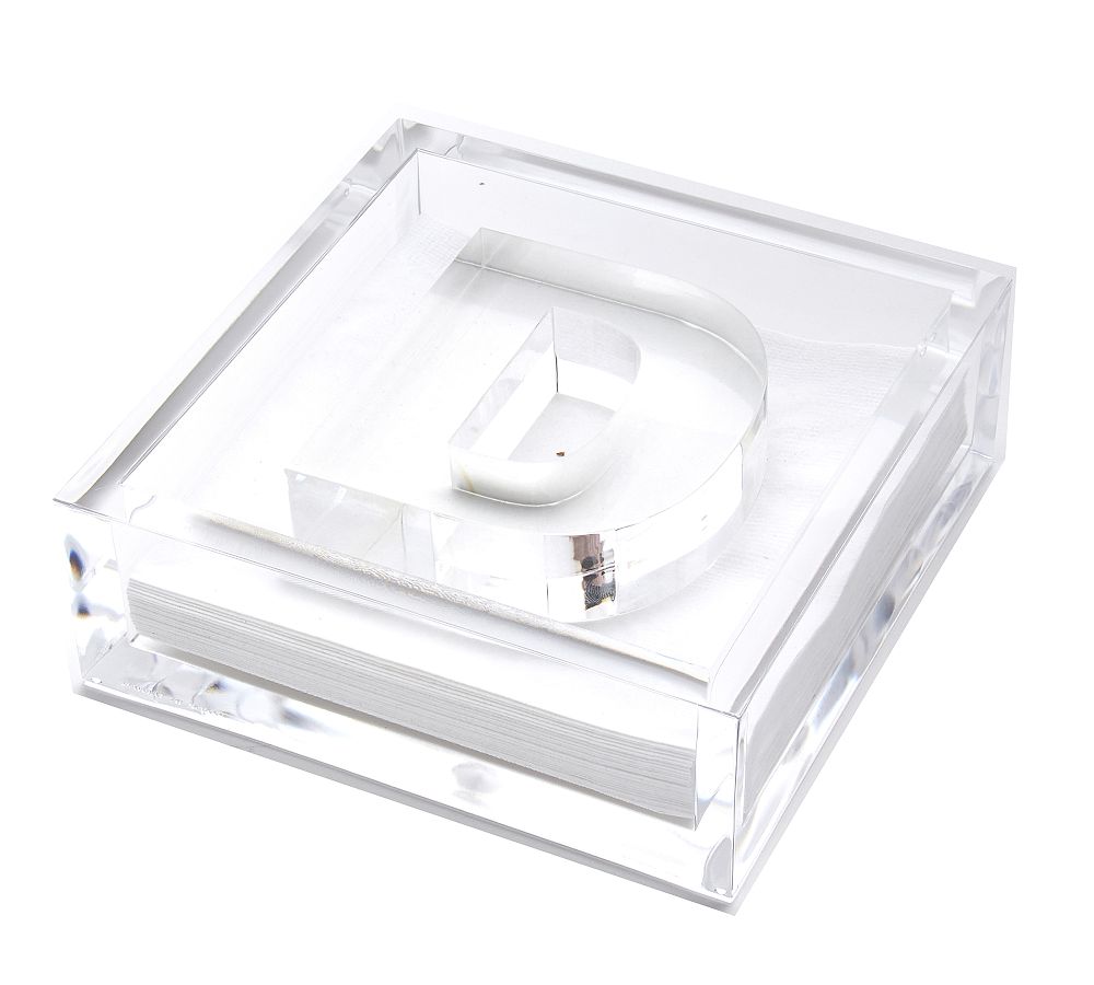 Clear Acrylic Alphabet Cocktail Napkin Holder
