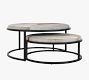 Veka Round Hair on Hide Nesting Coffee Tables