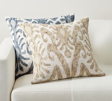 Delancey Embroidered Pillow Pottery Barn