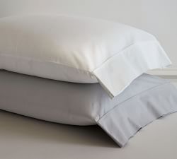 400-Thread-Count Organic Percale Pillowcases - Set of 2