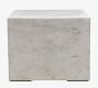 Iris Square Marble End Table (18&quot;)