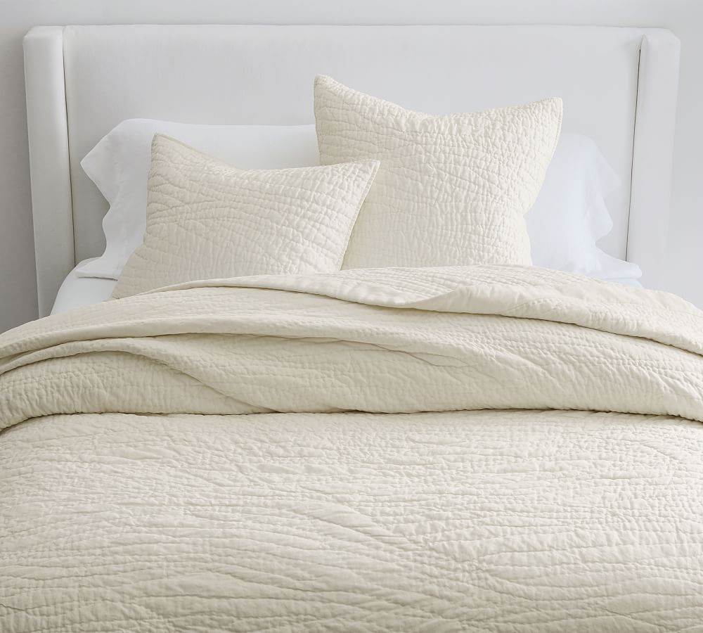 Belgian Flax Linen Handcrafted Quilt (King)