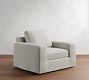 Big Sur Square Arm Slipcovered Swivel Chair
