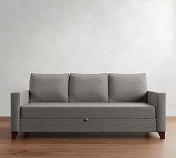 Cameron Square Arm Pull-Up Platform Sleeper Sofa (91&quot;)