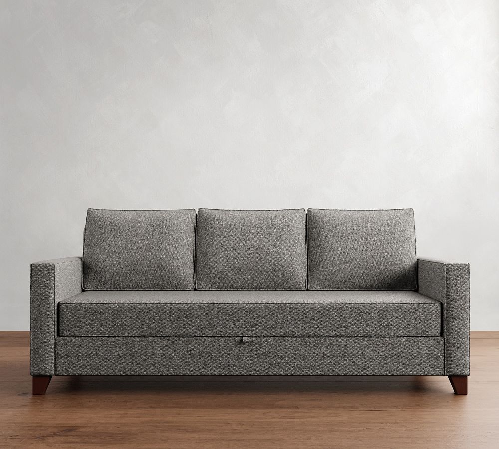 Cameron Square Arm Pull-Up Platform Sleeper Sofa (91&quot;)