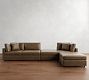 Modular Leather 5-Piece Chaise Sectional - Storage Available (148&quot;&ndash;160&quot;)