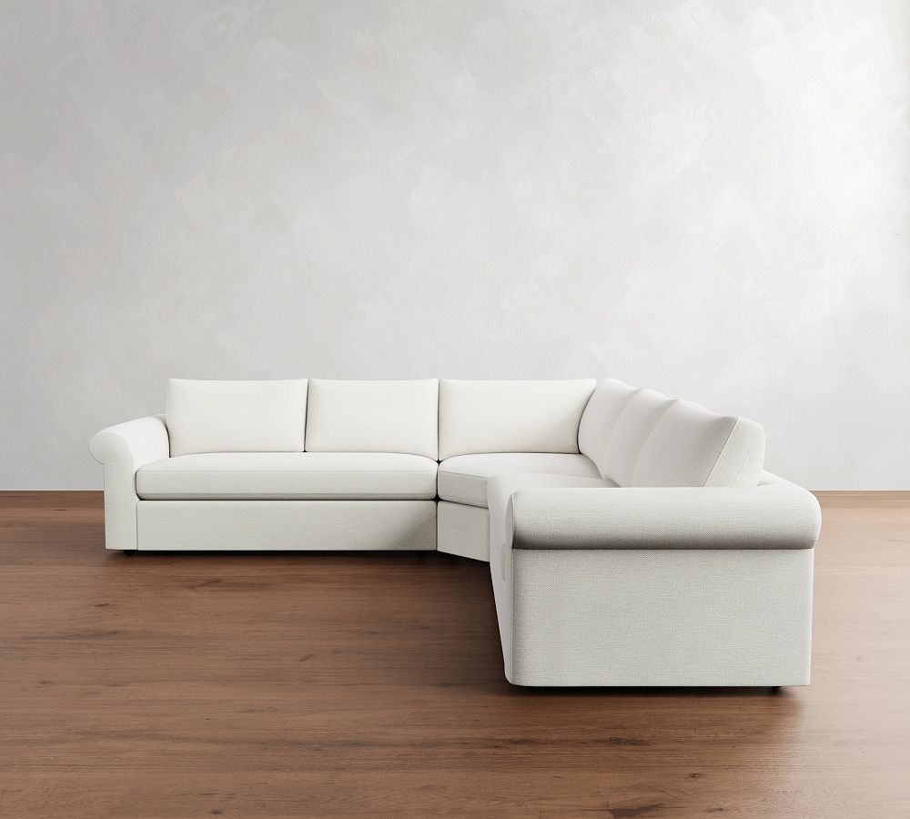 Langston 3-Piece L-Shaped Wedge Sectional (124&quot;)