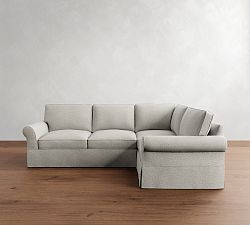 PB Comfort Roll Arm Slipcovered 3-Piece Sectional (108&quot;)