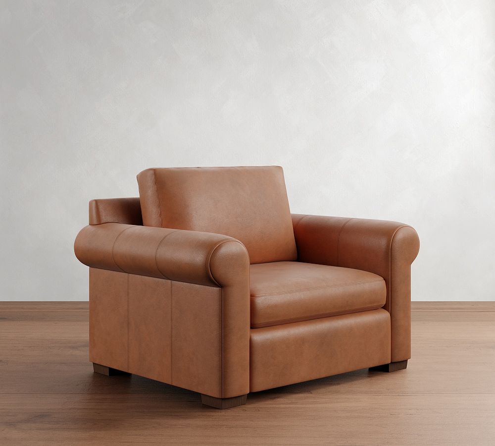 Shasta Roll Arm Leather Chair