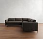 Jake Leather 3-Piece L-Shaped Sectional (111&quot;)