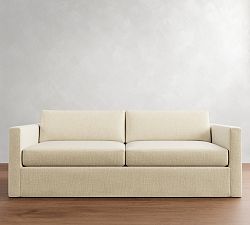 Carmel Slim Arm Slipcovered Sofa (56&quot;&ndash;116&quot;)