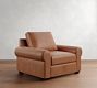 Big Sur Roll Arm Leather Chair