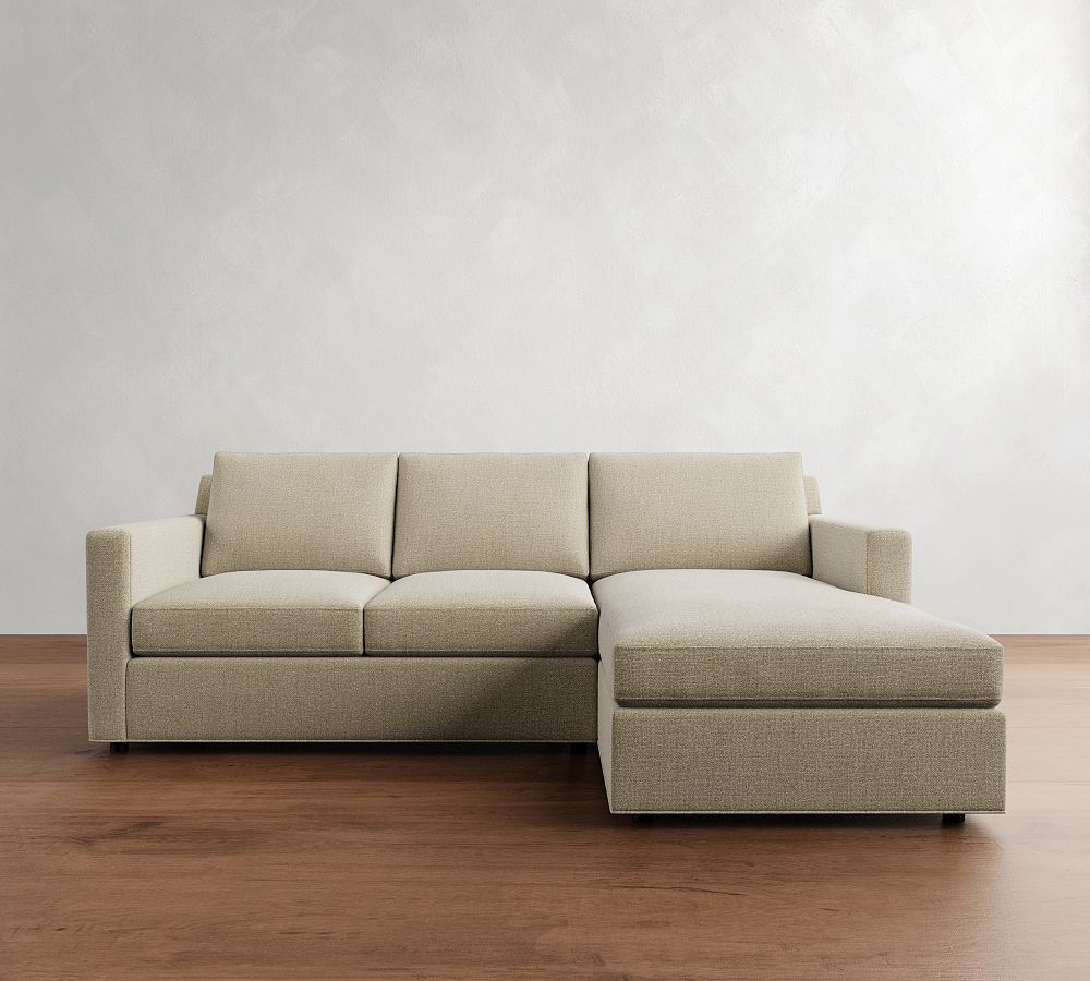 Sanford Square Arm Chaise Sectional (74&quot;)