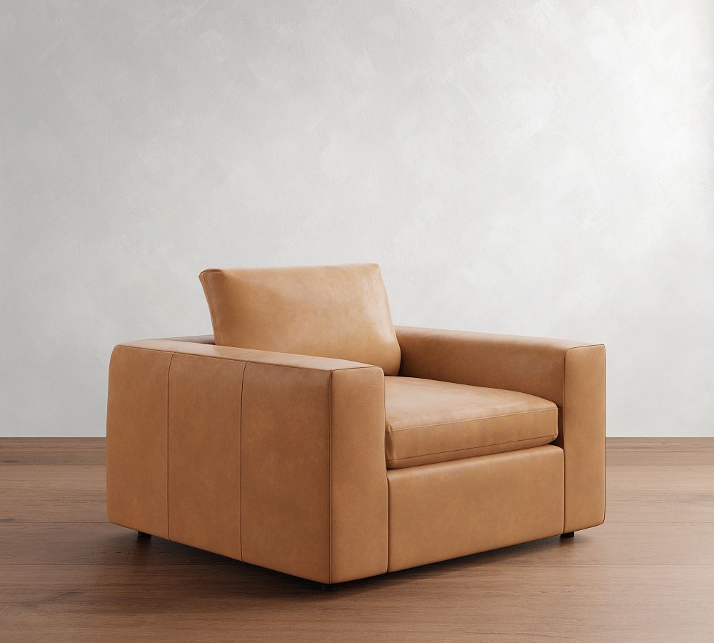 Dream Wide Arm Leather Chair