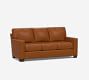 Buchanan Square Arm Leather Sleeper Sofa (84&quot;)