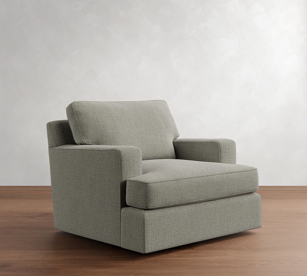 Townsend Square Arm Swivel Chair