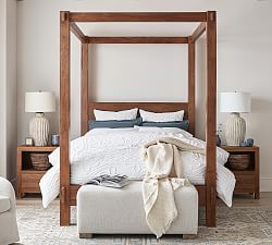 Menlo Reclaimed Teak Canopy Bed