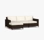 Torrey Wicker 3-Piece Single Chaise Outdoor Sectional (99&quot;)